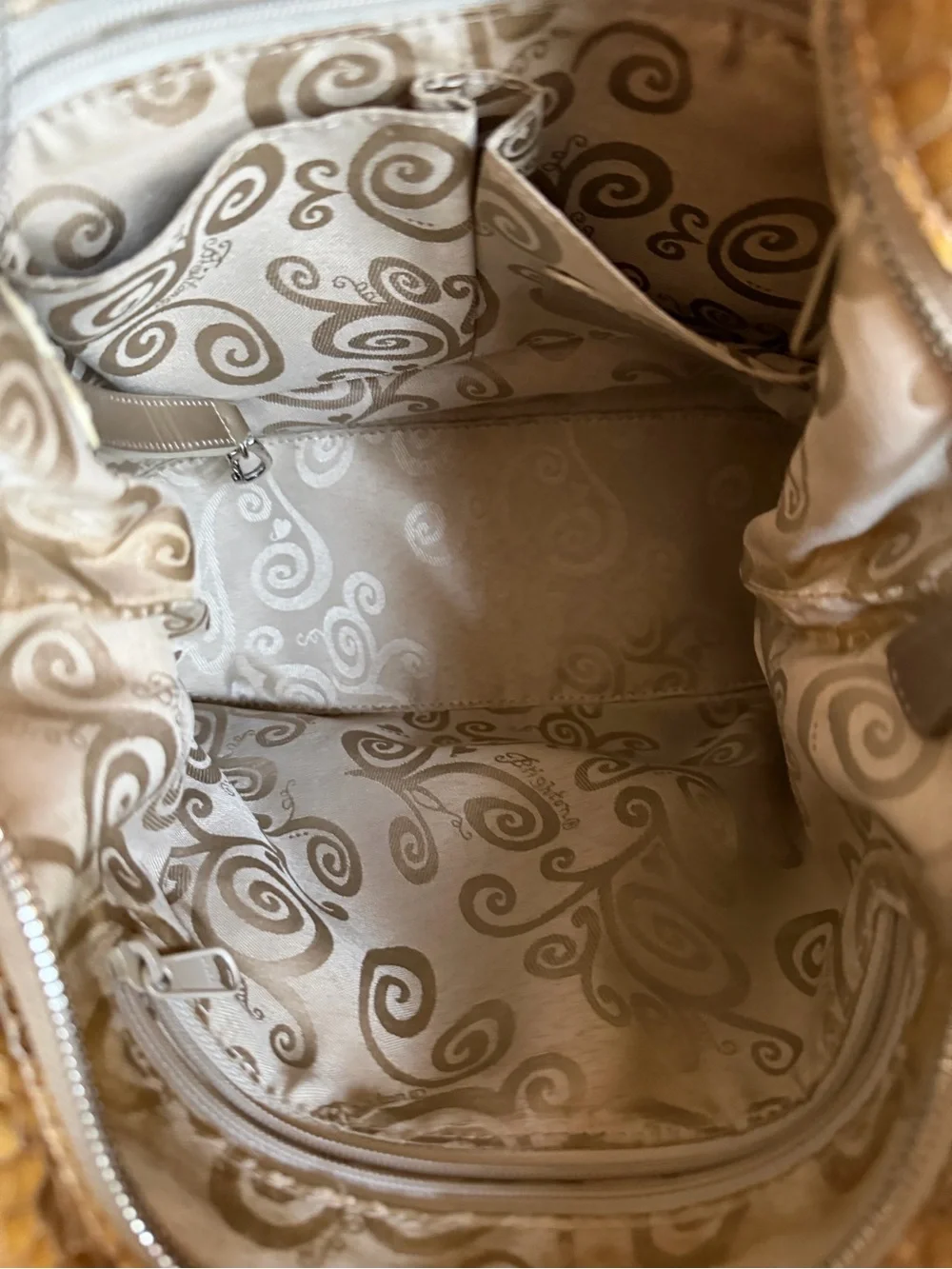 Y2K Brighton Snake Print Gold Patent Leather Shoulder Bag Bohemian Festival